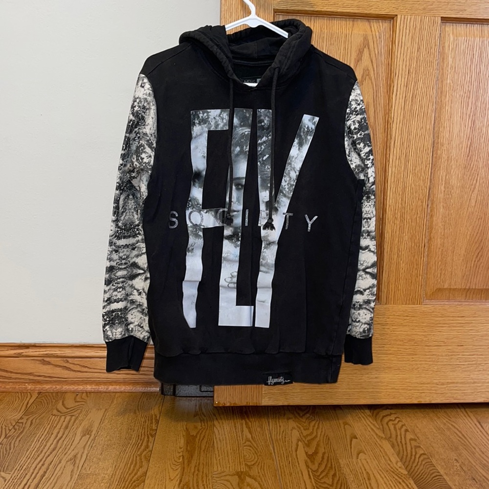 Fly society mens hoodie